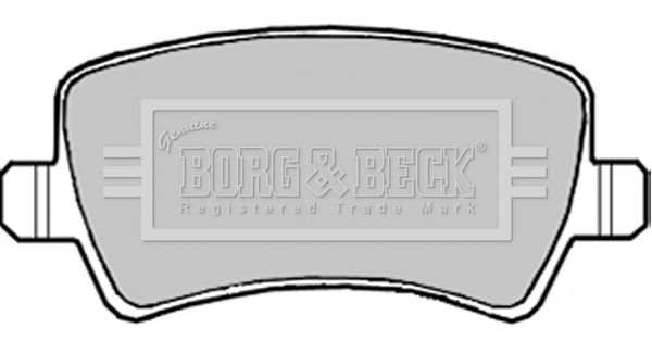 BORG & BECK Комплект тормозных колодок, дисковый тормоз BBP1982